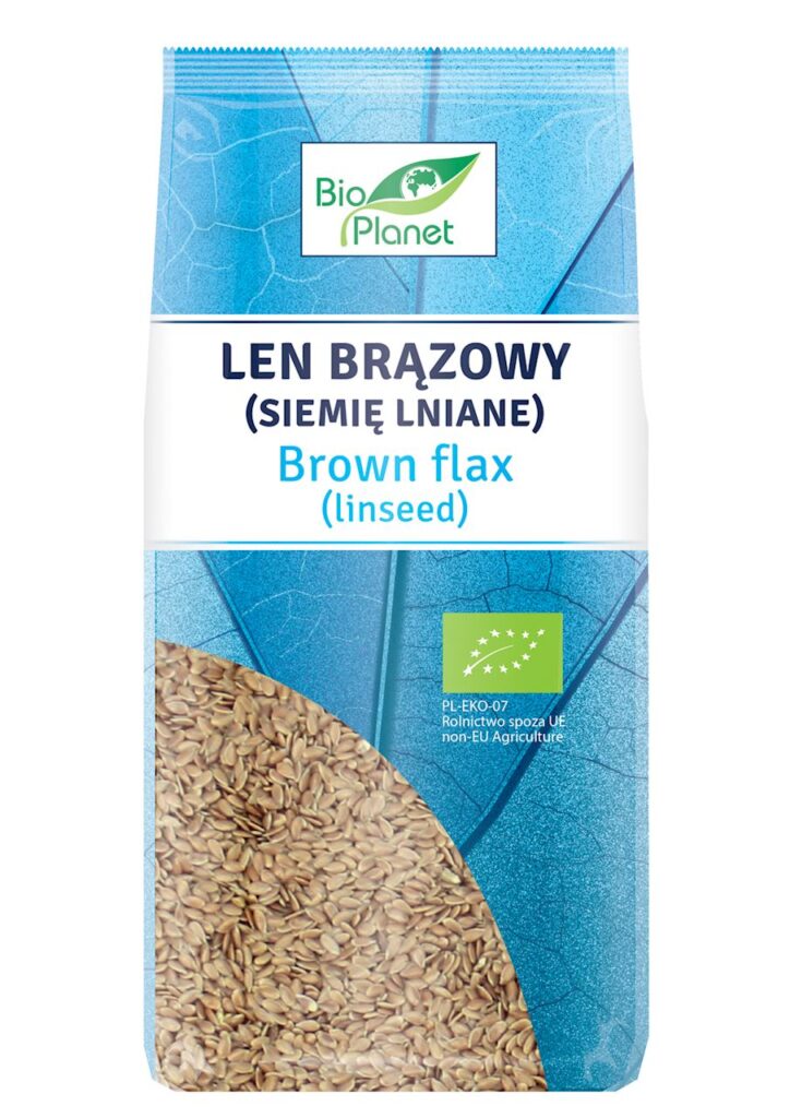LEN BRĄZOWY (SIEMIĘ LNIANE) BIO 400 g – BIO PLANET
