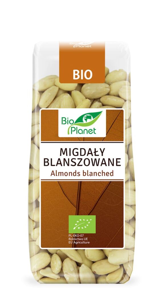 MIGDAŁY BLANSZOWANE BIO 100 g – BIO PLANET