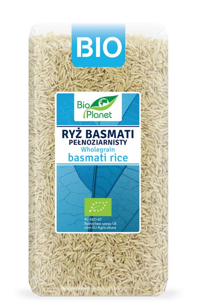 RYŻ BASMATI PEŁNOZIARNISTY BIO 500 g – BIO PLANET