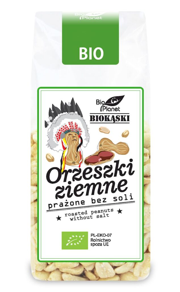 ORZESZKI ZIEMNE PRAŻONE BEZ SOLI BIO 150 g – BIO PLANET