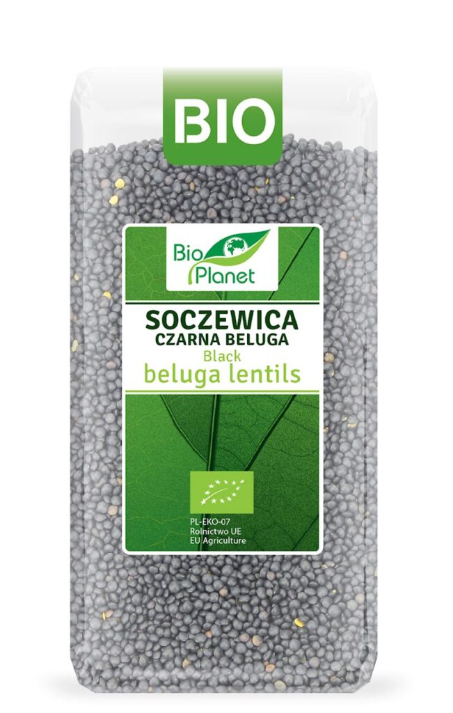 SOCZEWICA CZARNA BELUGA BIO 400 g – BIO PLANET