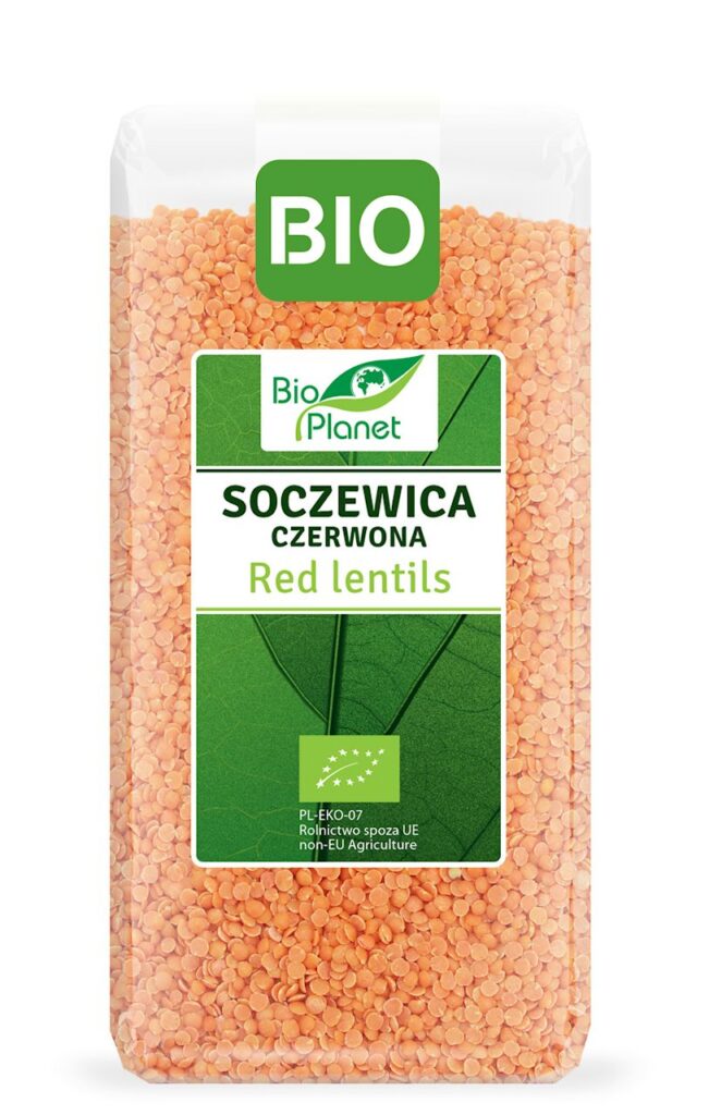 SOCZEWICA CZERWONA BIO 400 g – BIO PLANET