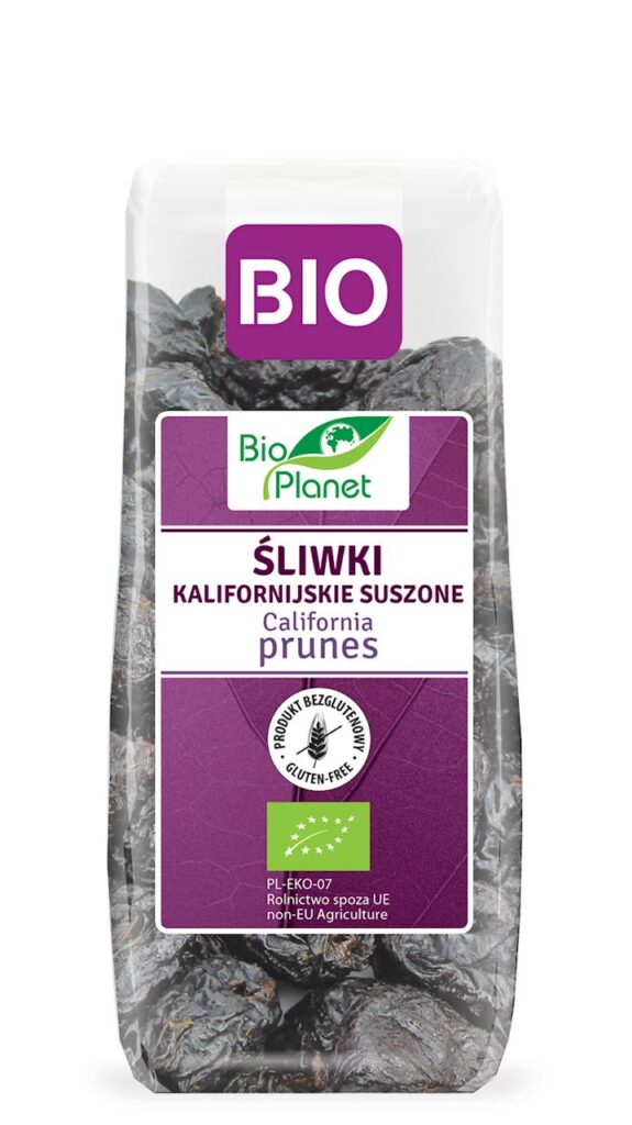 ŚLIWKI KALIFORNIJSKIE SUSZONE BEZGLUTENOWE BIO 200 g – BIO PLANET