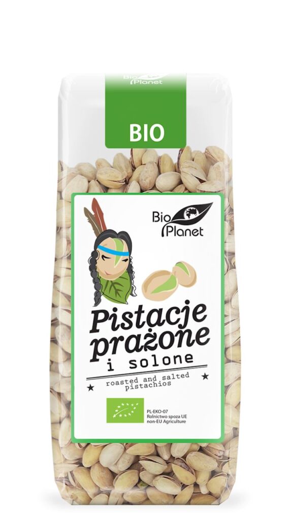 PISTACJE PRAŻONE I SOLONE BIO 100 g – BIO PLANET