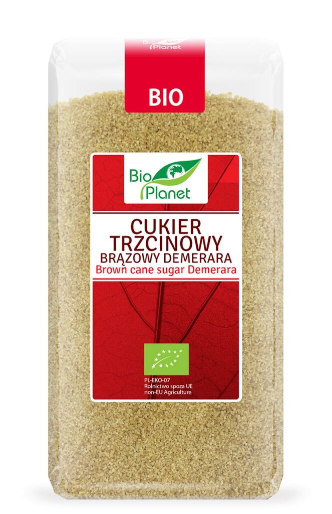 CUKIER TRZCINOWY DEMERARA BIO 500 g – BIO PLANET