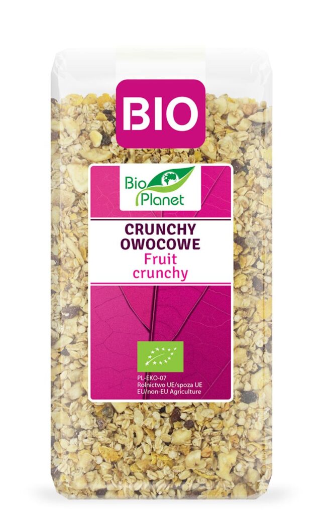 CRUNCHY OWOCOWE BIO 250 g – BIO PLANET