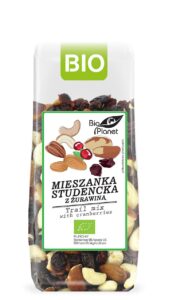 MIESZANKA STUDENCKA Z ŻURAWINĄ BIO 150 g - BIO PLANET