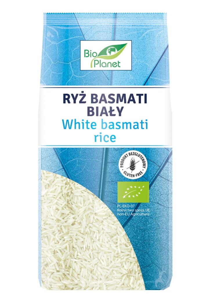 RYŻ BASMATI BIAŁY BEZGLUTENOWY BIO 500 g – BIO PLANET