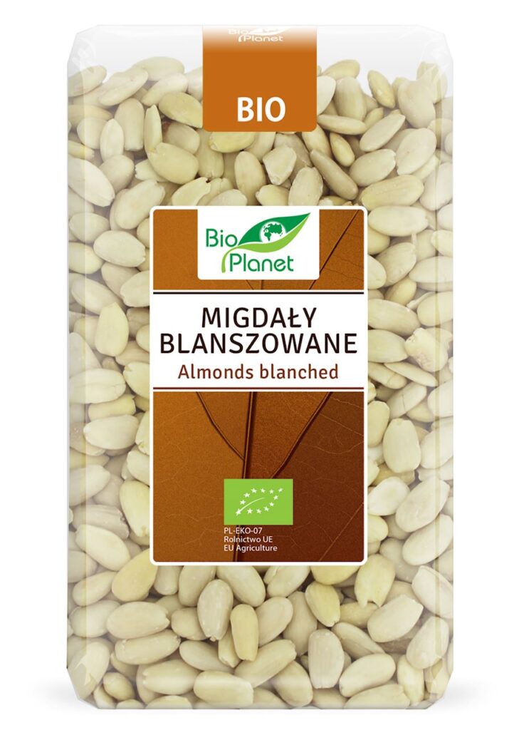 MIGDAŁY BLANSZOWANE BIO 1 kg – BIO PLANET