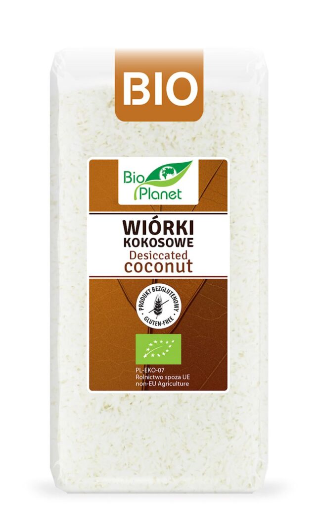 WIÓRKI KOKOSOWE BEZGLUTENOWE BIO 200 g – BIO PLANET