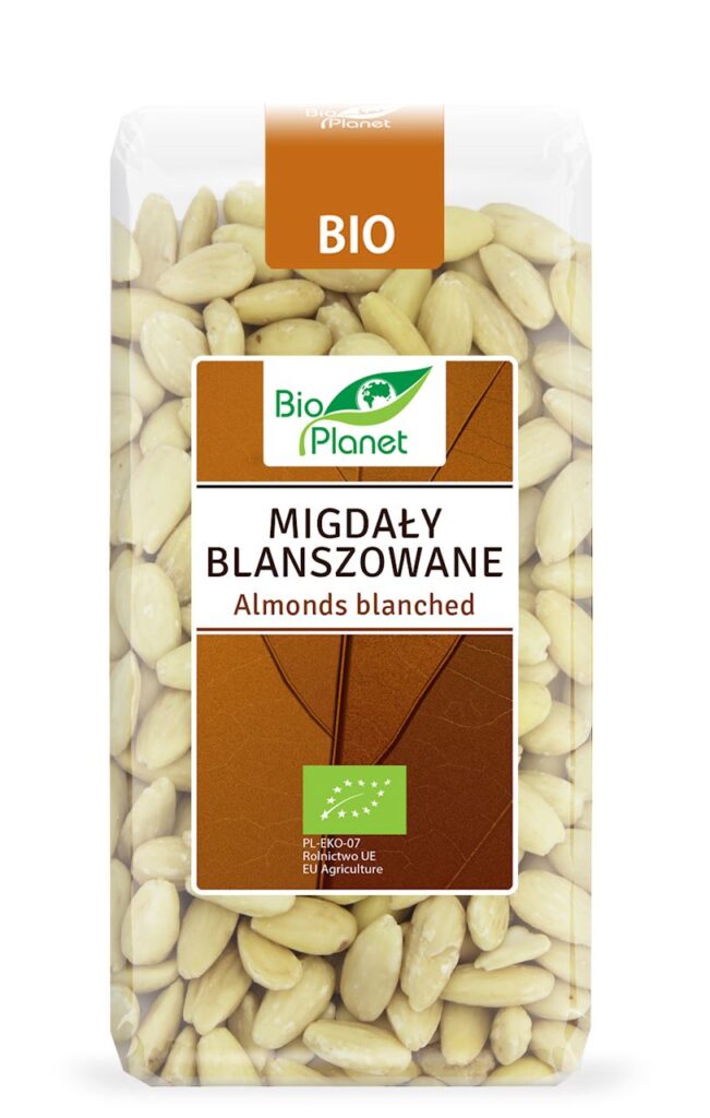 MIGDAŁY BLANSZOWANE BIO 350 g – BIO PLANET