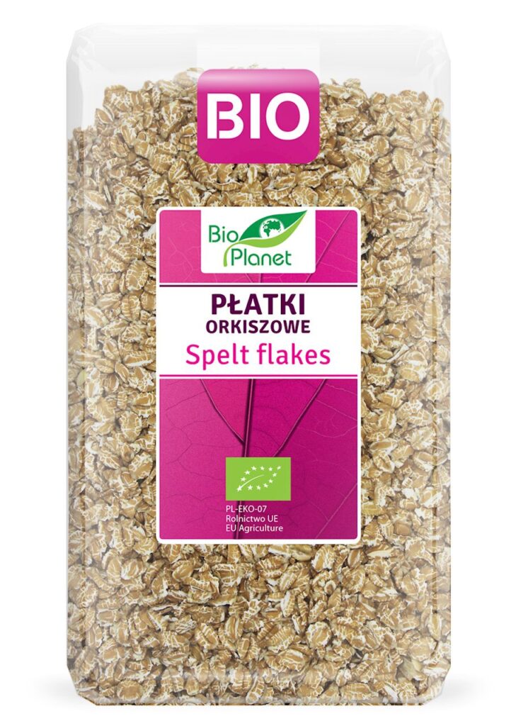PŁATKI ORKISZOWE BIO 600 g – BIO PLANET