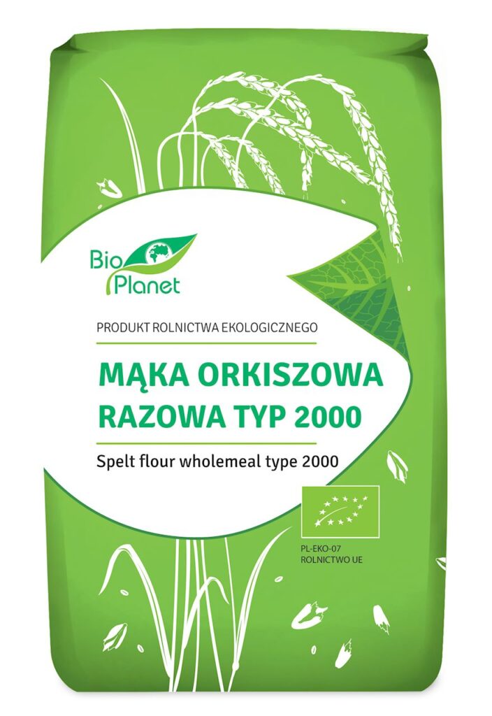 MĄKA ORKISZOWA RAZOWA TYP 2000 BIO 500 g – BIO PLANET