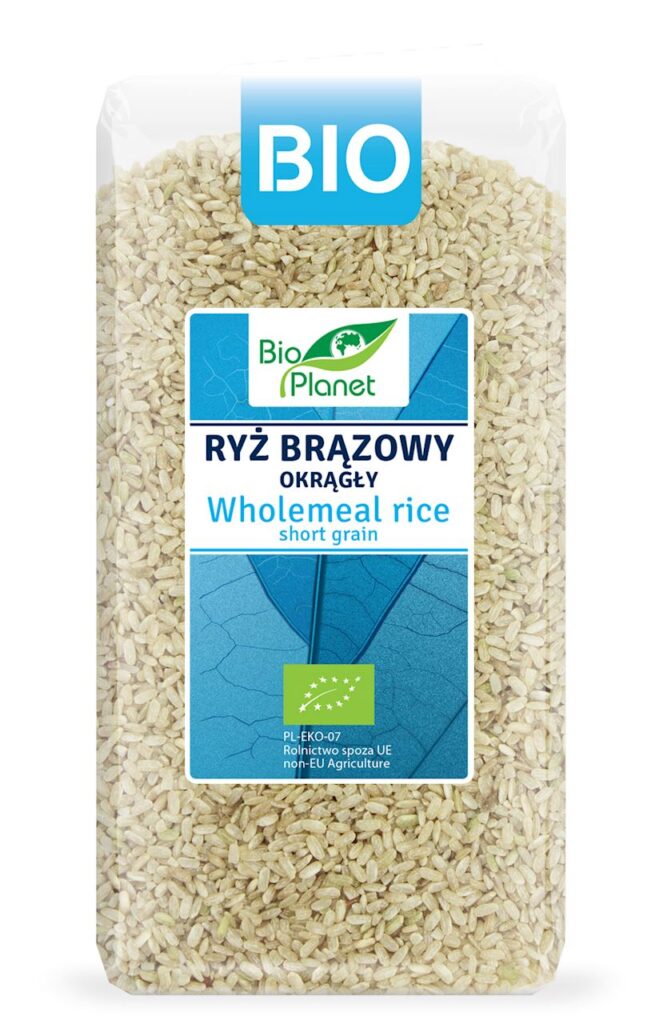 RYŻ BRĄZOWY OKRĄGŁY BIO 500 g – BIO PLANET
