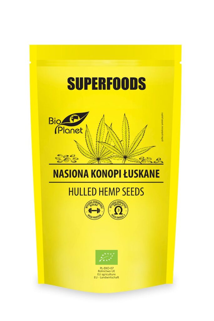 NASIONA KONOPI ŁUSKANE BIO 200 g – BIO PLANET