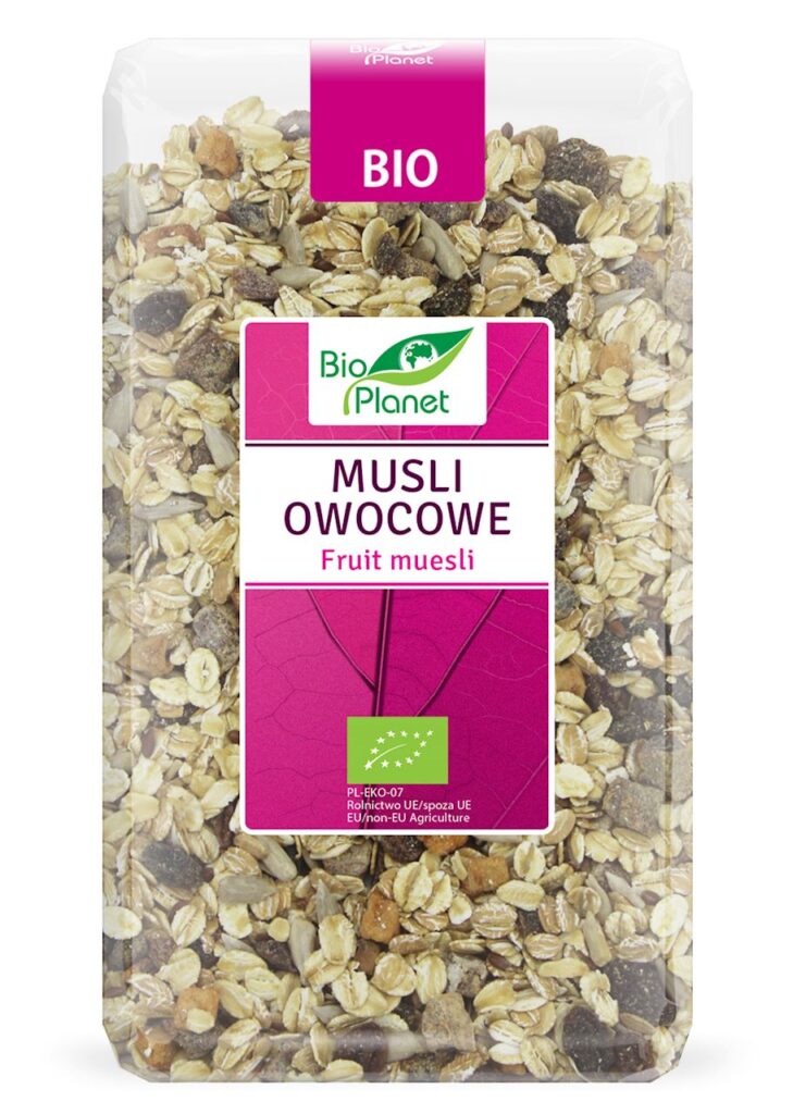 MUSLI OWOCOWE BIO 600 g – BIO PLANET