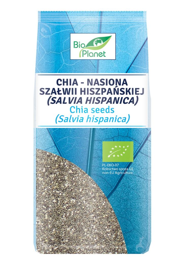 CHIA – NASIONA SZAŁWII HISZPAŃSKIEJ BIO 400 g – BIO PLANET