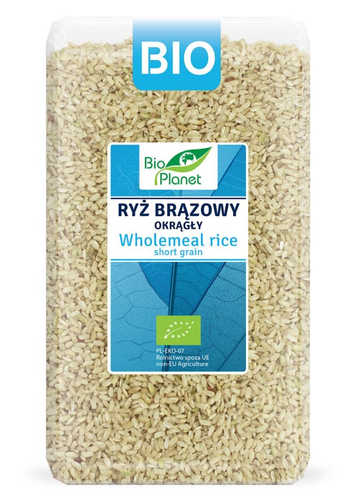 RYŻ BRĄZOWY OKRĄGŁY BIO 1 kg – BIO PLANET