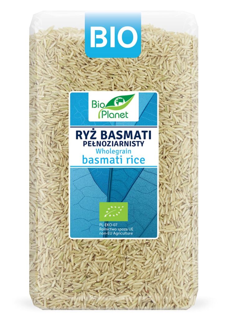 RYŻ BASMATI PEŁNOZIARNISTY BIO 1 kg – BIO PLANET