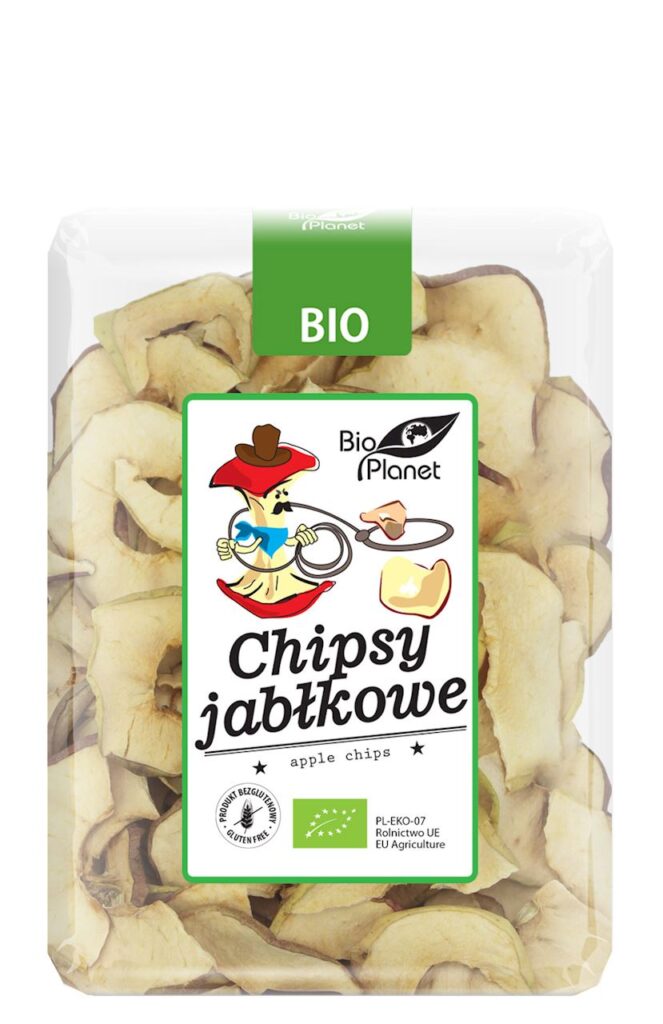 CHIPSY JABŁKOWE BEZGLUTENOWE BIO 100 g – BIO PLANET
