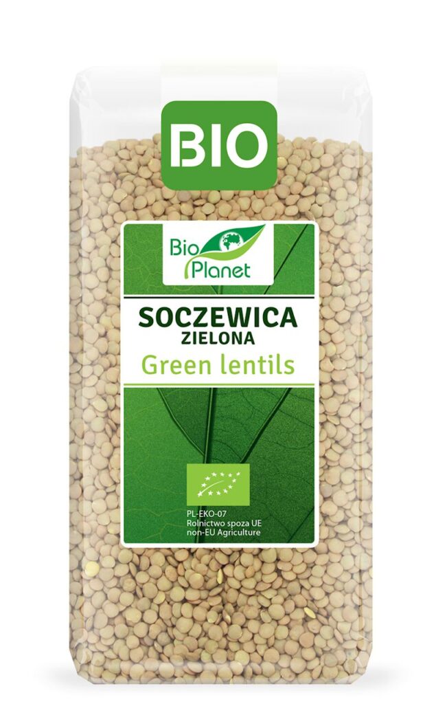 SOCZEWICA ZIELONA BIO 400 g – BIO PLANET