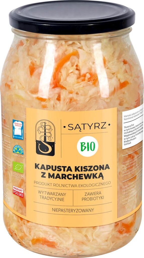 KAPUSTA KISZONA Z MARCHEWKĄ BIO 800 g – SĄTYRZ