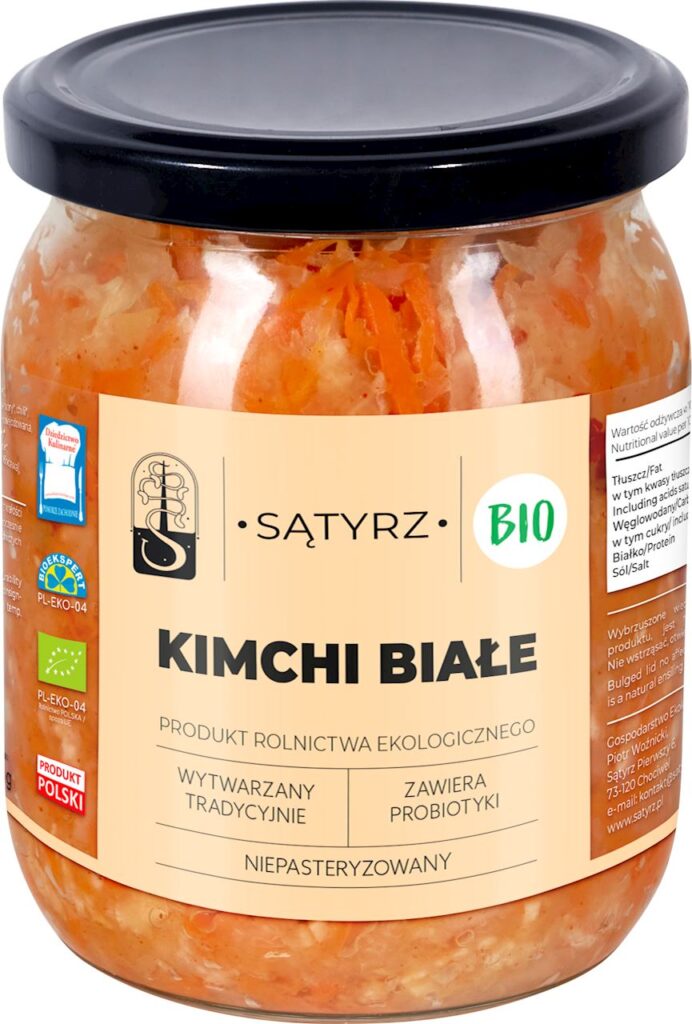 KIMCHI BIAŁE BIO 450 g – SĄTYRZ