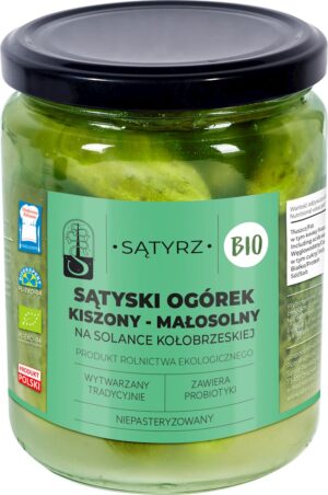 OGÓRKI MAŁOSOLNE SĄTYSKIE BIO 400 g (300 g) - SĄTYRZ