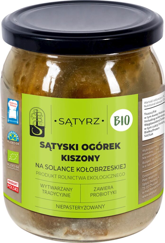 OGÓRKI KISZONE SĄTYSKIE BIO 400 g (300 g) – SĄTYRZ