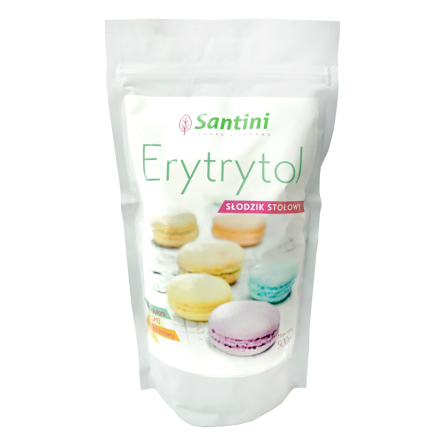 ERYTRYTOL FRANCUSKI BEZGLUTENOWY 500 g (TOREBKA) – SANTINI