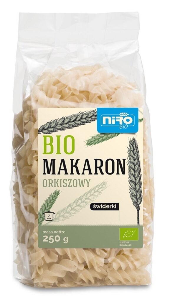 MAKARON (ORKISZOWY) ŚWIDERKI BIO 250 g – NIRO