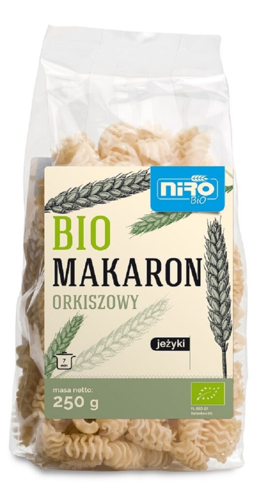 MAKARON (ORKISZOWY) JEŻYKI BIO 250 g – NIRO