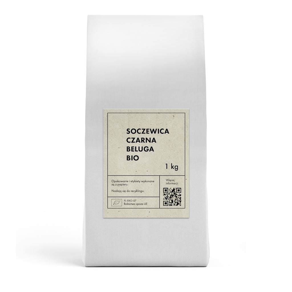 SOCZEWICA CZARNA BELUGA BIO 1 kg – THE PLANET