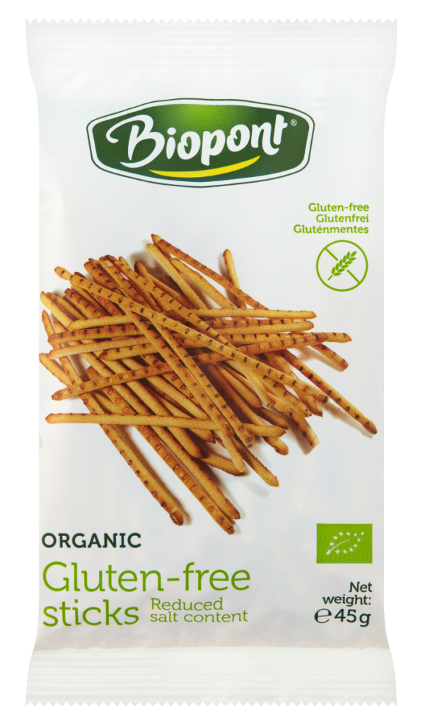 PALUSZKI LEKKO SOLONE BEZGLUTENOWE BIO 45 g – BIOPONT