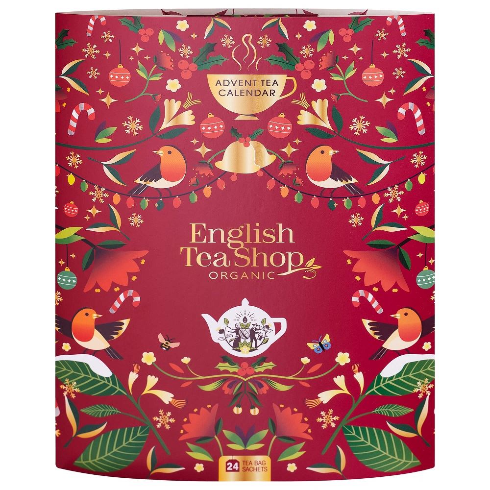 KALENDARZ ADWENTOWY ZESZYT (HERBATY I HERBATKI) BIO (24 x 1,8 g) 43,25 g – ENGLISH TEA SHOP (PRODUKT SEZONOWY)