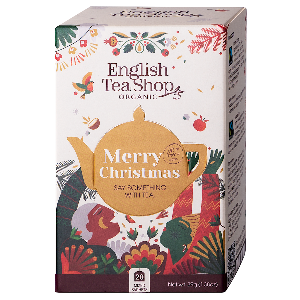 ZESTAW HERBAT I HERBATEK ŚWIĄTECZNYCH BIO (5 SMAKÓW) (20 x 1,95 g) 39 g – ENGLISH TEA SHOP (PRODUKT SEZONOWY)