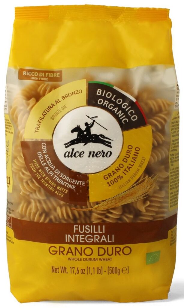 MAKARON (SEMOLINOWY RAZOWY) FUSILLI BIO 500 g – ALCE NERO