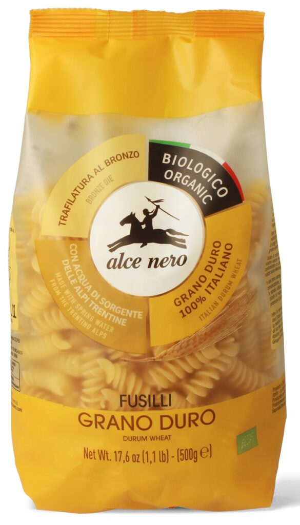 MAKARON (SEMOLINOWY) FUSILLI BIO 500 g – ALCE NERO