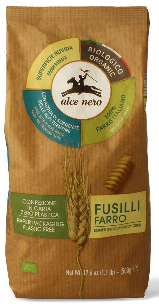 MAKARON (Z PŁASKURKI) FUSILLI BIO 500 g – ALCE NERO