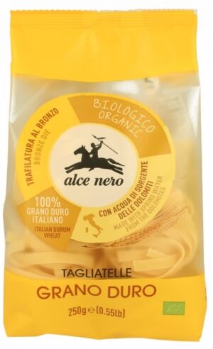 MAKARON (SEMOLINOWY) GNIAZDA TAGLIATELLE BIO 250 g - ALCE NERO
