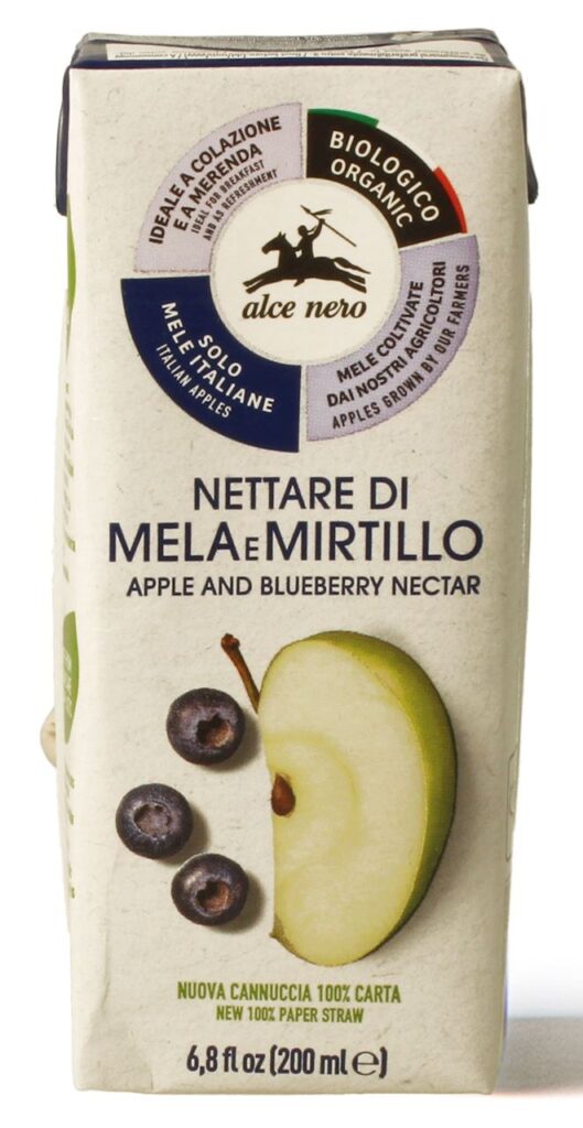 NEKTAR JABŁKOWO – BORÓWKOWY BIO 200 ml – ALCE NERO