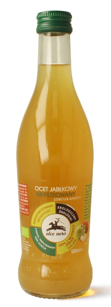 OCET JABŁKOWY 5 % NIEFILTROWANY BIO 500 ml – ALCE NERO