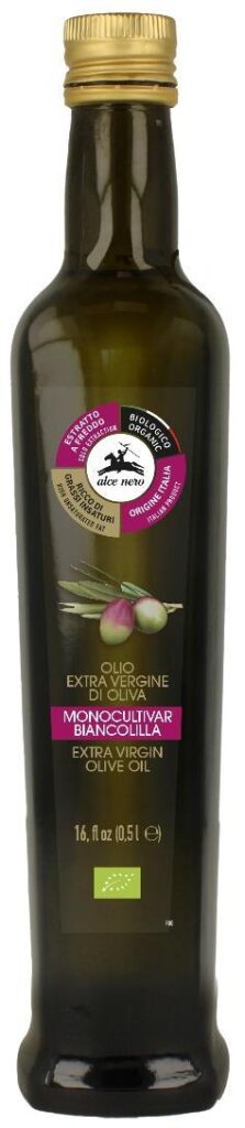 OLIWA Z OLIWEK EXTRA VIRGIN BIANCOLILLA BIO 500 ml – ALCE NERO