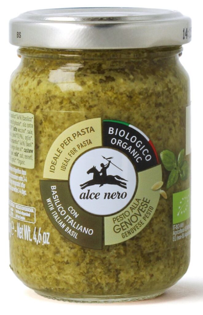 PESTO GENOVESE (SOS BAZYLIOWY) BIO 130 g – ALCE NERO