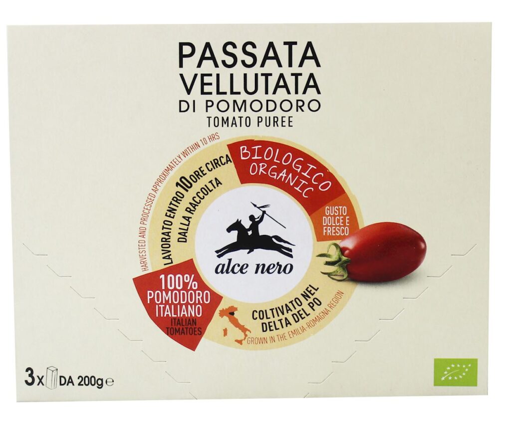 SOS POMIDOROWY PASSATA BIO (3 x 200 g) 600 g – ALCE NERO