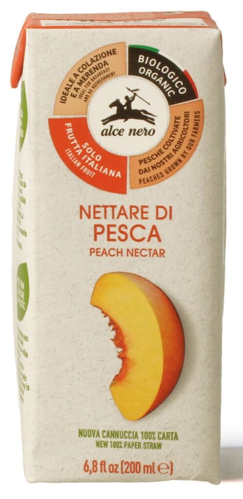 NEKTAR BRZOSKWINIOWY BIO 200 ml – ALCE NERO