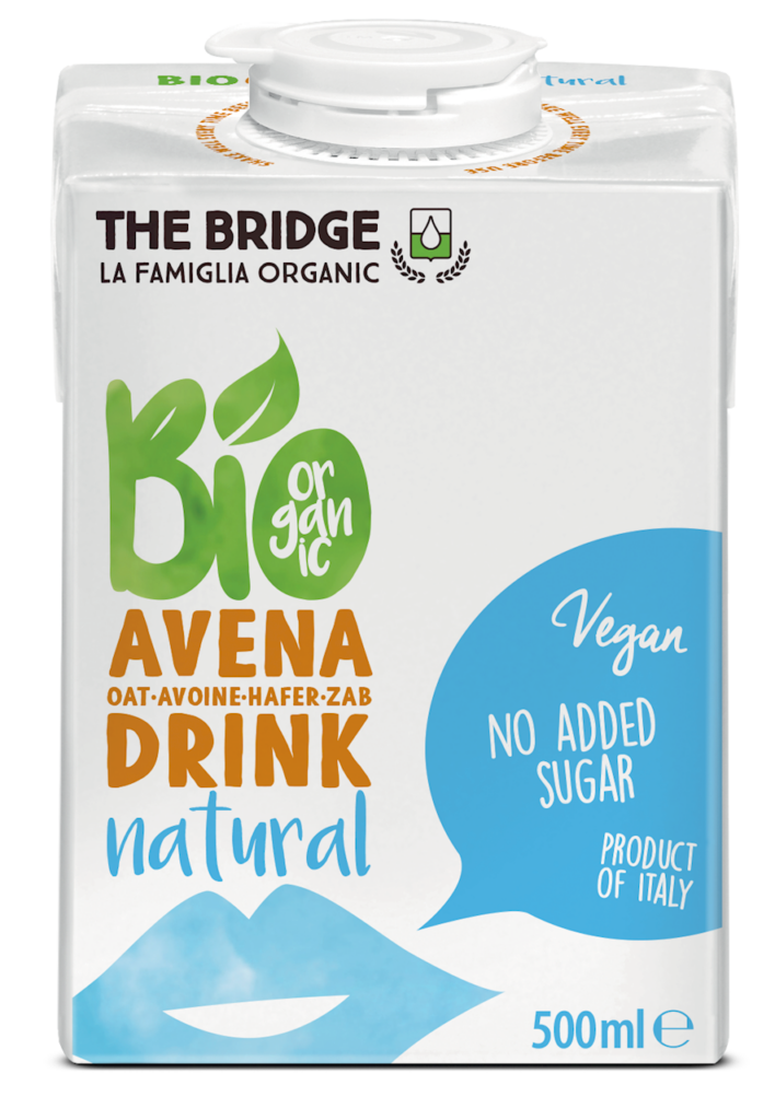 NAPÓJ OWSIANY BEZ DODATKU CUKRÓW BIO 500 ml – THE BRIDGE