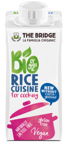 KREM RYŻOWY DO GOTOWANIA BEZ DODATKU CUKRÓW BEZGLUTENOWY BIO 200 ml - THE BRIDGE