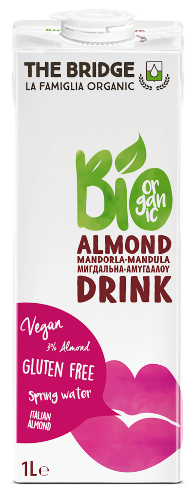 NAPÓJ MIGDAŁOWY 3 % BEZGLUTENOWY BIO 1 L – THE BRIDGE