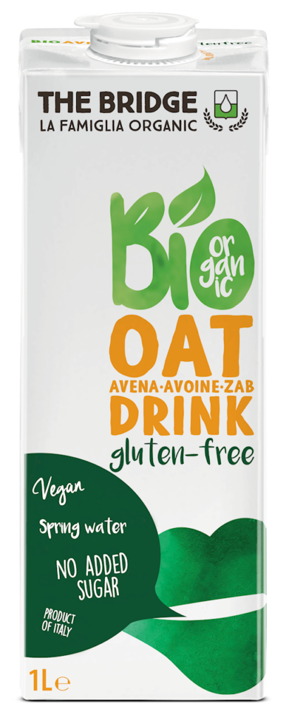 NAPÓJ OWSIANY BEZ DODATKU CUKRÓW BEZGLUTENOWY BIO 1 L – THE BRIDGE